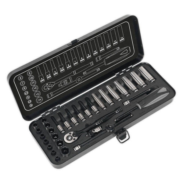 Socket Set 1/4"Sq Drive 32pc