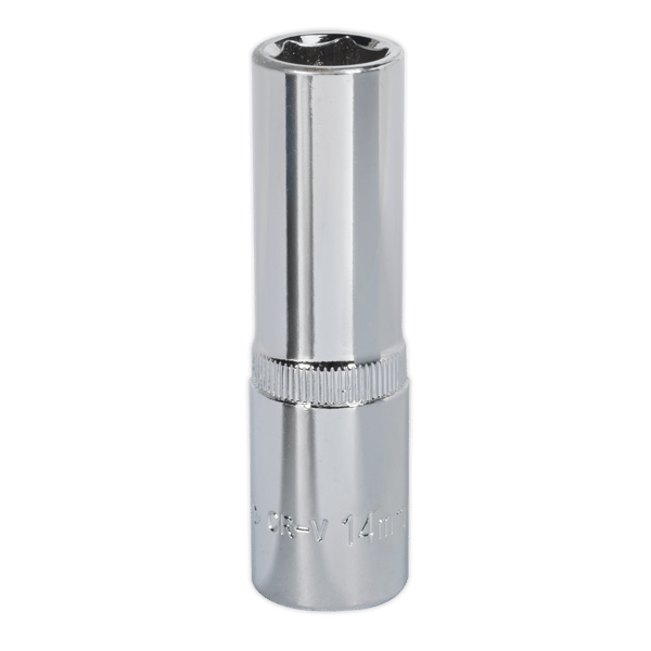 Fully Polished Deep Socket 1/2"Sq Drive 14mm
