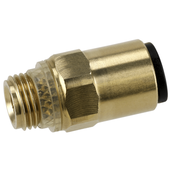 John Guest(R) Brass SuperThread Straight Adaptor 6mm x 1/8"BSP - Pack of 2