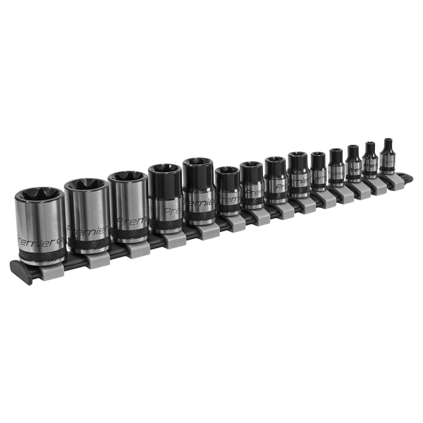 TRX-Star* Socket Set 1/4", 3/8" & 1/2"Sq Drive E4-E24 14pc