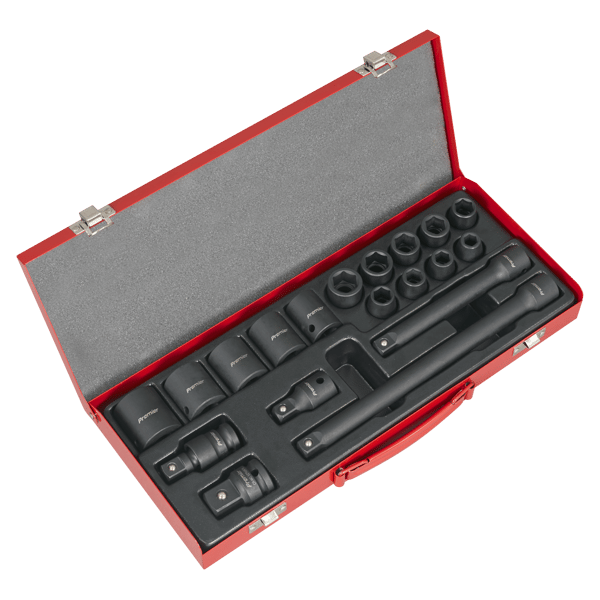 Impact Socket Set 1/2"Sq Drive 19pc