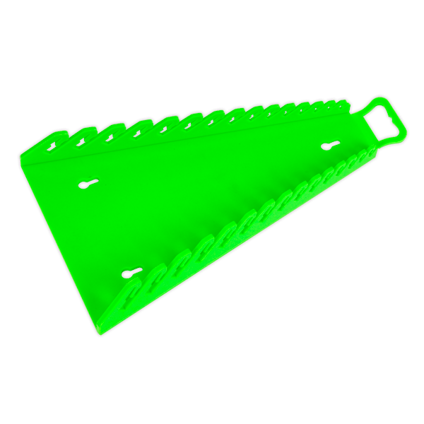 Reverse Spanner Rack Capacity 15 Spanners - Hi-Vis Green