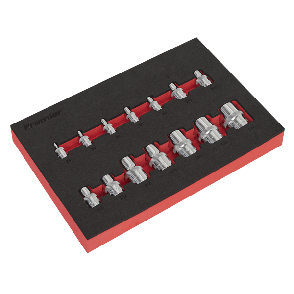 TRX-Star* Socket Set 1/4", 3/8" & 1/2"Sq Drive 14pc