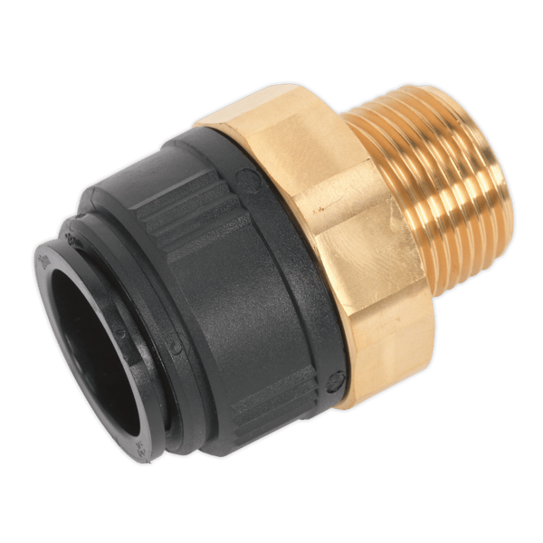 John Guest(R) Brass Straight Adaptor 28mm x 1"BSPT