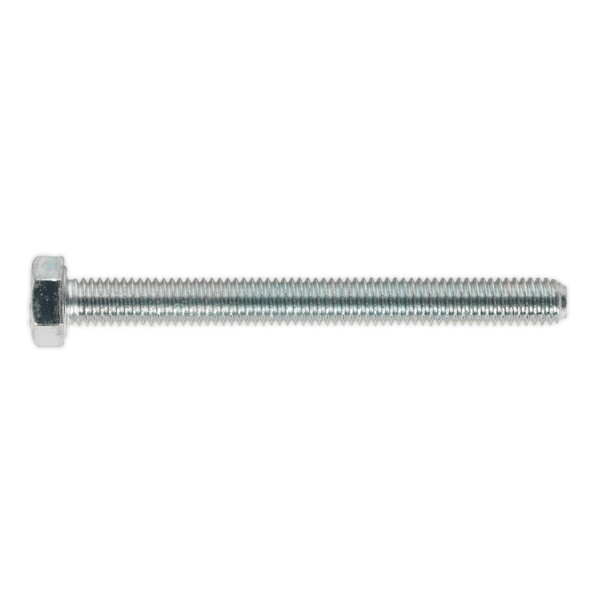 8.8 Zinc Plated HT Setscrew M5 x 50mm, DIN 933 - Pack of 50