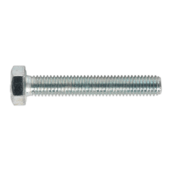8.8 Zinc Plated HT Setscrew M8 x 50mm, DIN 933 - Pack of 50