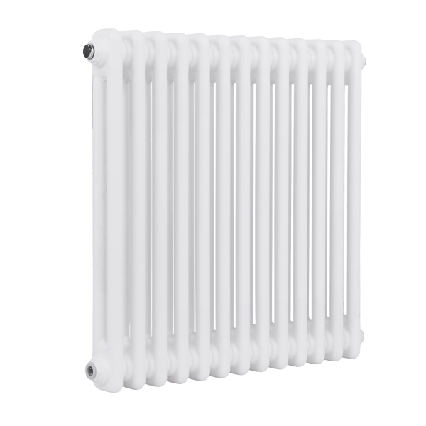 Baridi Horizontal Traditional 2 Column Radiator 600 x 607mm – White