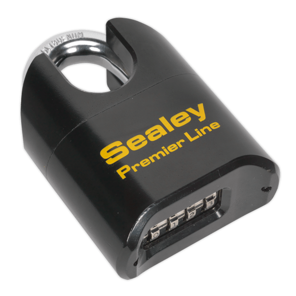 Steel Body Combination Padlock Shrouded Shackle 62mm