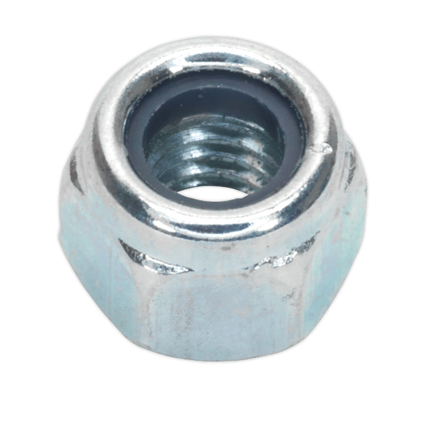Zinc Plated Nylon Locknut M6, DIN 982 - Pack of 100