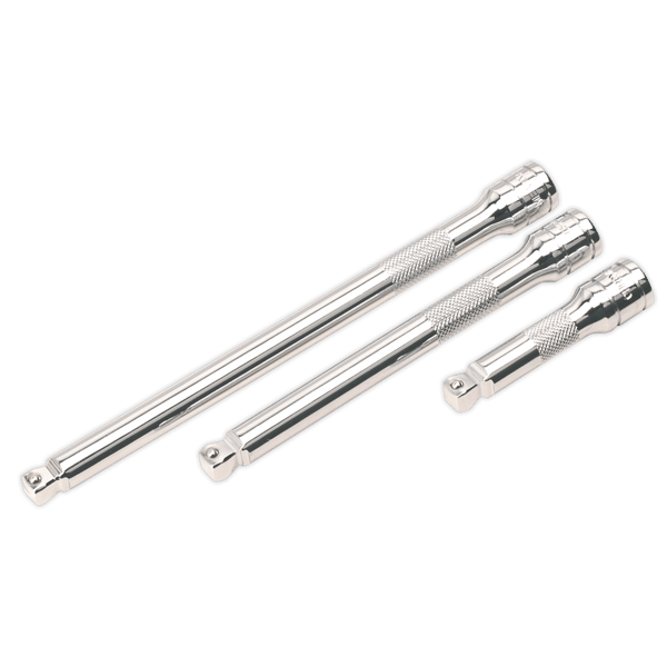 Wobble/Rigid Extension Bar Set 3/8"Sq Drive 3pc