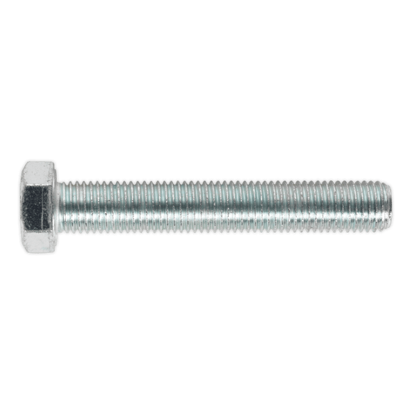8.8 Zinc Plated HT Setscrew M16 x 100mm, DIN 933 - Pack of 5