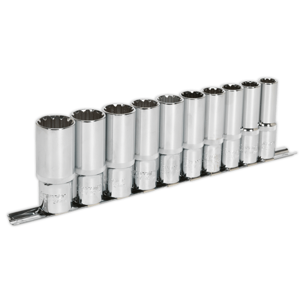 Total Drive(R) Deep Socket Set 1/2"Sq Drive 10pc