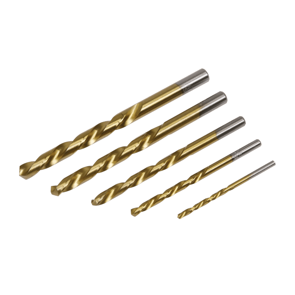 Left-Hand Spiral Drill Bit Set 5pc