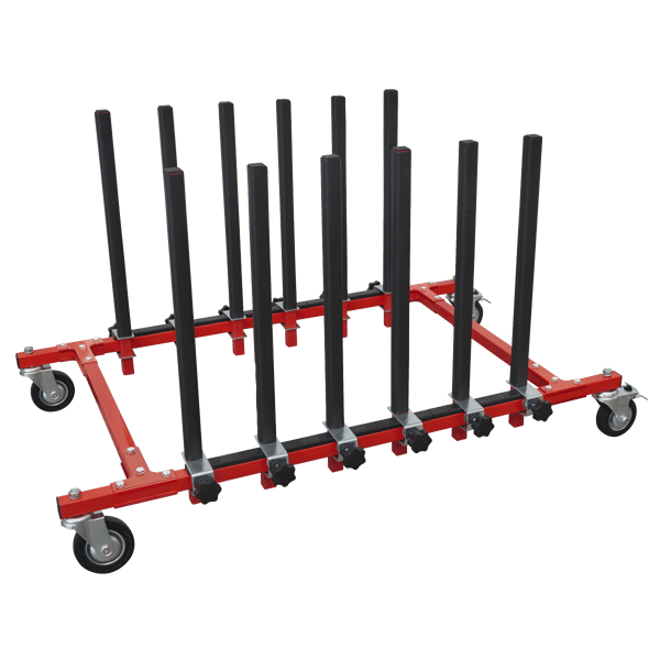 5 Panel Mobile Storage Rack
