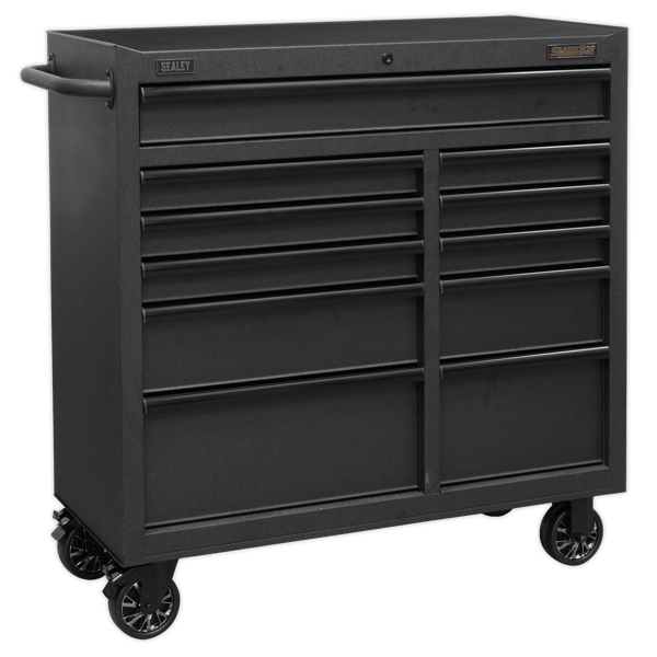 Superline PRO(R) Black Edition Rollcab with 11 Soft Close Drawers 1040mm