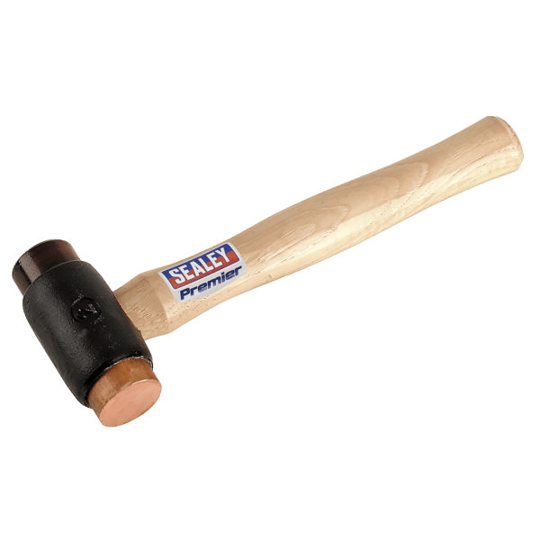 Copper/Rawhide Faced Hammer with Hickory Shaft 2.25lb