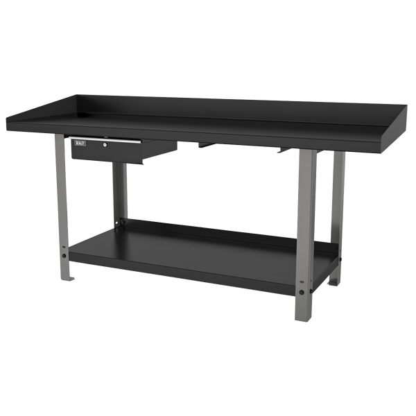 Steel Workbench with Drawer 2m