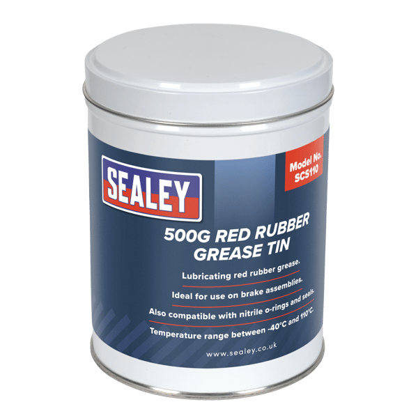 Red Rubber Grease Tin 500g