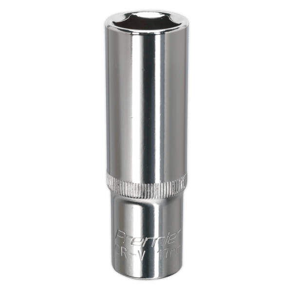 Fully Polished Deep Socket 1/2"Sq Drive 17mm