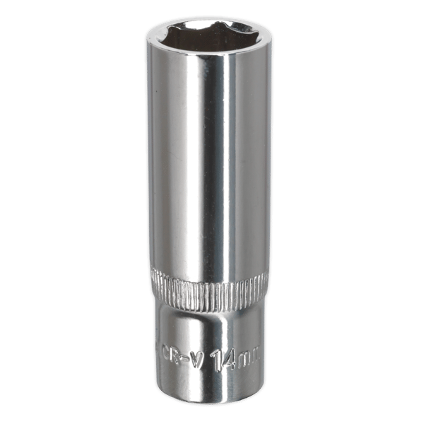 Fully Polished Deep Socket 3/8"Sq Drive 14mm