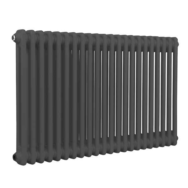 Baridi Horizontal Traditional 2 Column Radiator 600 x 1012mm – Anthracite