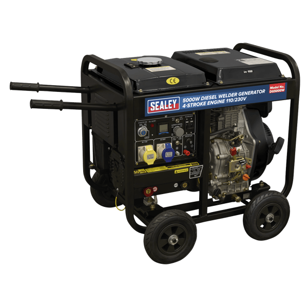 5000W Diesel Welder Generator 4-Stroke Engine 110/230V