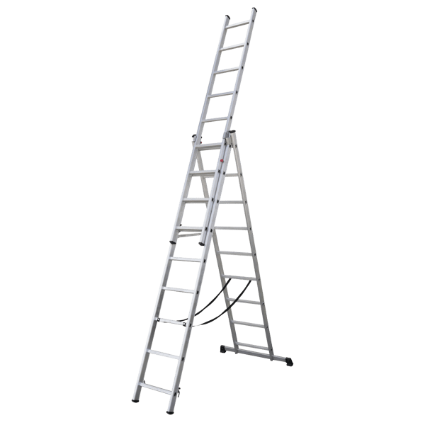 Extension Combination Ladder 3 x 9 Aluminium - EN 131