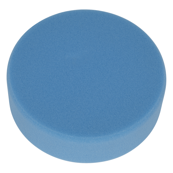 Hook-and-Loop Buffing & Polishing Foam Head 150 x 50mm - Blue/Medium