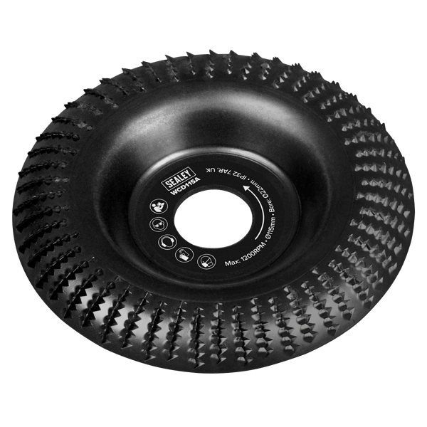 115mm Arc Shape Wood Carving Disc 22mm Bore