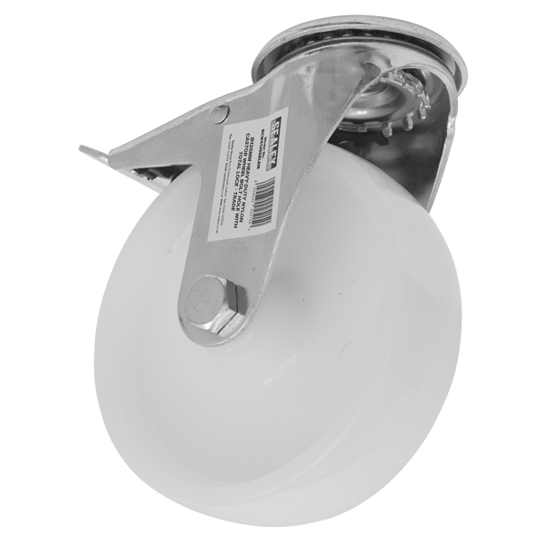 125mm Castor Wheel with Bolt Hole & Total Lock