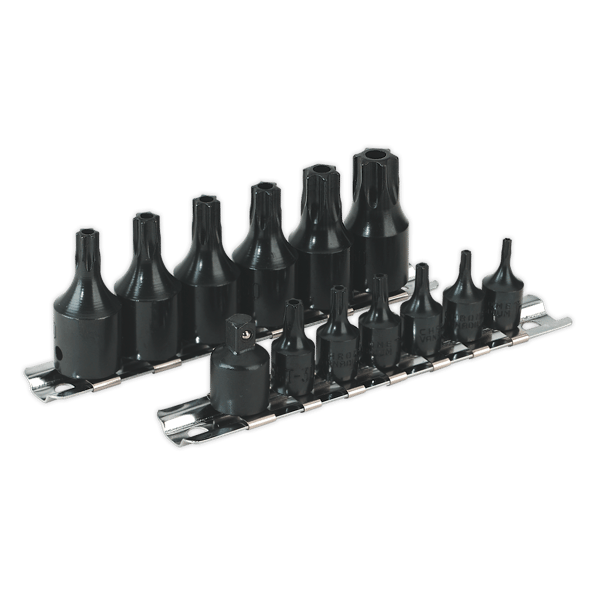 TRX-Star* Security Socket Bit Set 1/4" & 3/8"Sq Drive 13pc
