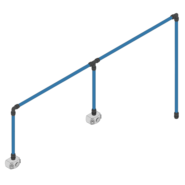John Guest(R) 12m 2-Drop Air Supply System Kit