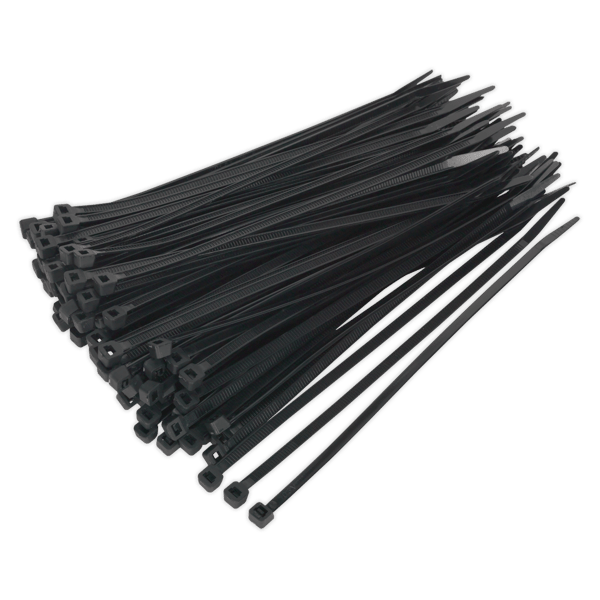 Cable Tie 200 x 4.8mm, Black - Pack of 100