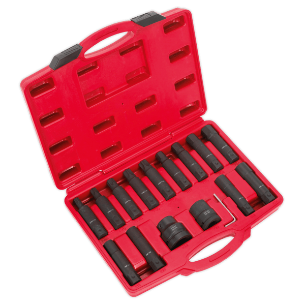 Impact Hex, TRX-Star* & TRX-Star* Female Socket Bit Set 3/4" & 1"Sq Drive 16pc