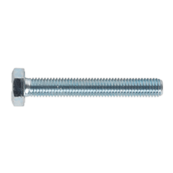 8.8 Zinc Plated HT Setscrew M10 x 70mm, DIN 933 - Pack of 25