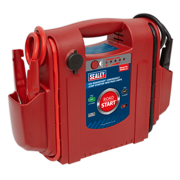 RoadStart(R) 12V Emergency Jump Starter 1600 Peak Amps