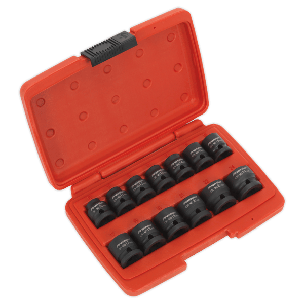 Low Profile Impact Socket Set 1/2"Sq Drive 13pc