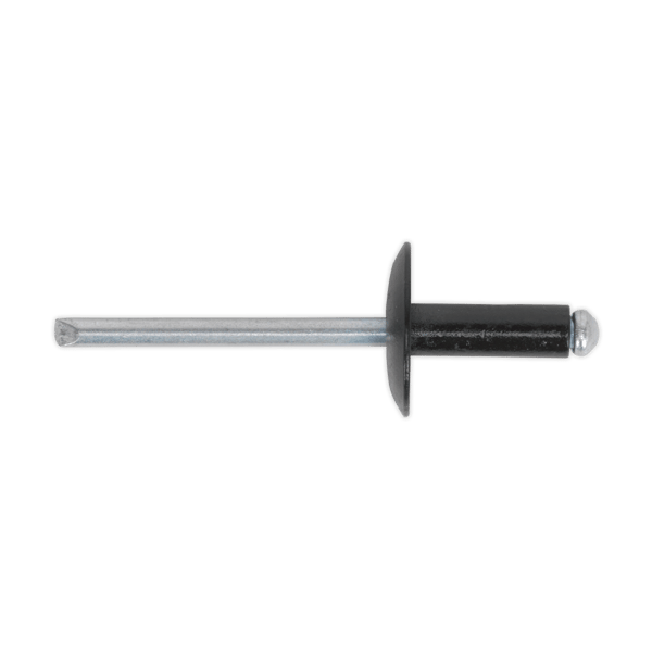 Aluminium Large Flange Rivet 4.8 x 14mm, Black - Pack of 200