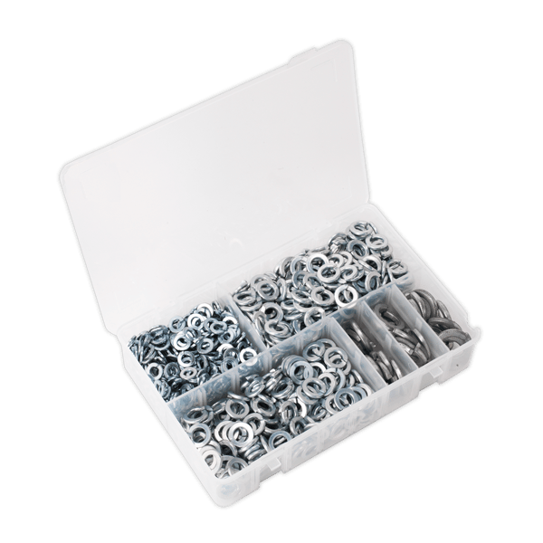 Zinc Plated Spring Washer Assortment M6-M16 1010pc - DIN 127B