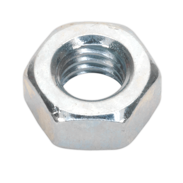 Zinc Plated Steel Nut M6, DIN 934 - Pack of 100