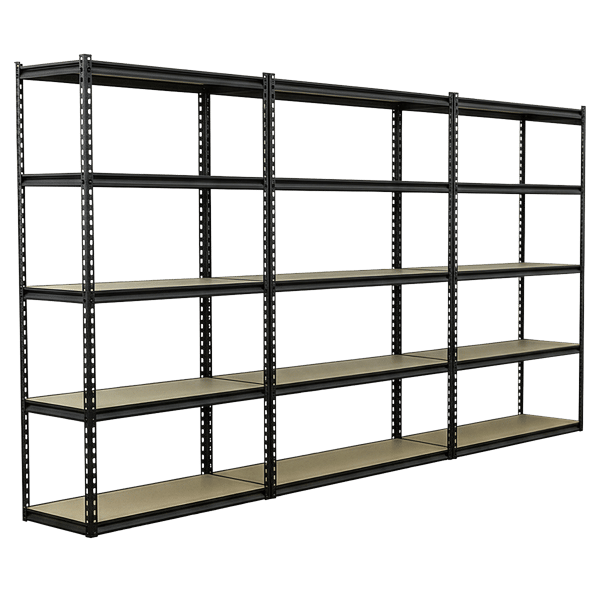 Racking Unit with 5 Shelves 220kg Capacity Per Level - Set of 3