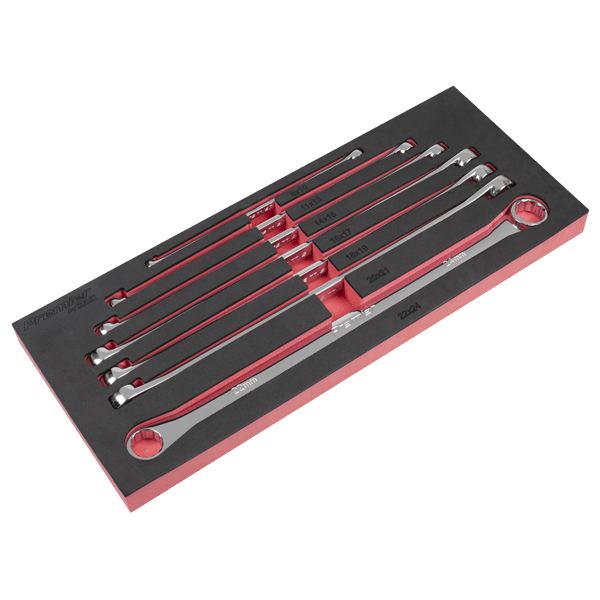 Extra-Long Double End Ring Spanner Set 7pc