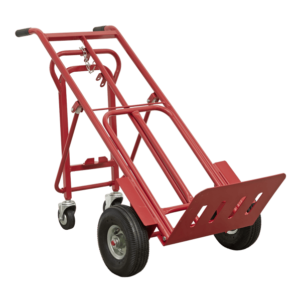 3-in-1 Sack Truck with Pneumatic Tyres 250kg Capacity