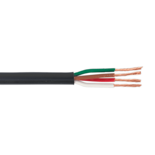 30m Thin Wall Automotive Cable 4 x 0.75mm 24/0.20mm - Black