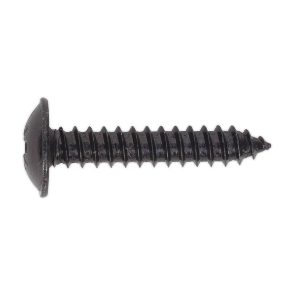 Self-Tapping Pozi Flanged Head Screw 4.8 x 25mm, Black - Pack of 100