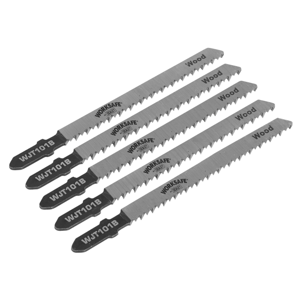 Jigsaw Blade for Wood & Plastics 75mm 10tpi - Pack of 5
