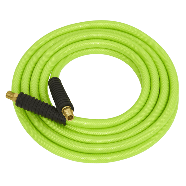 High-Visibility Air Hose with 1/4"BSP Unions 20m x 8mm