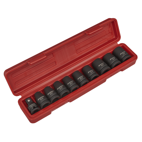TRX-Star* Female Impact Socket Set 1/2"Sq Drive 10pc