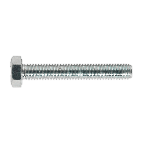 8.8 Zinc Plated HT Setscrew M6 x 40mm, DIN 933 - Pack of 50