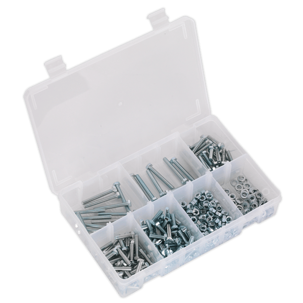 High Tensile Setscrew, Nut & Washer Assortment M5 444pc